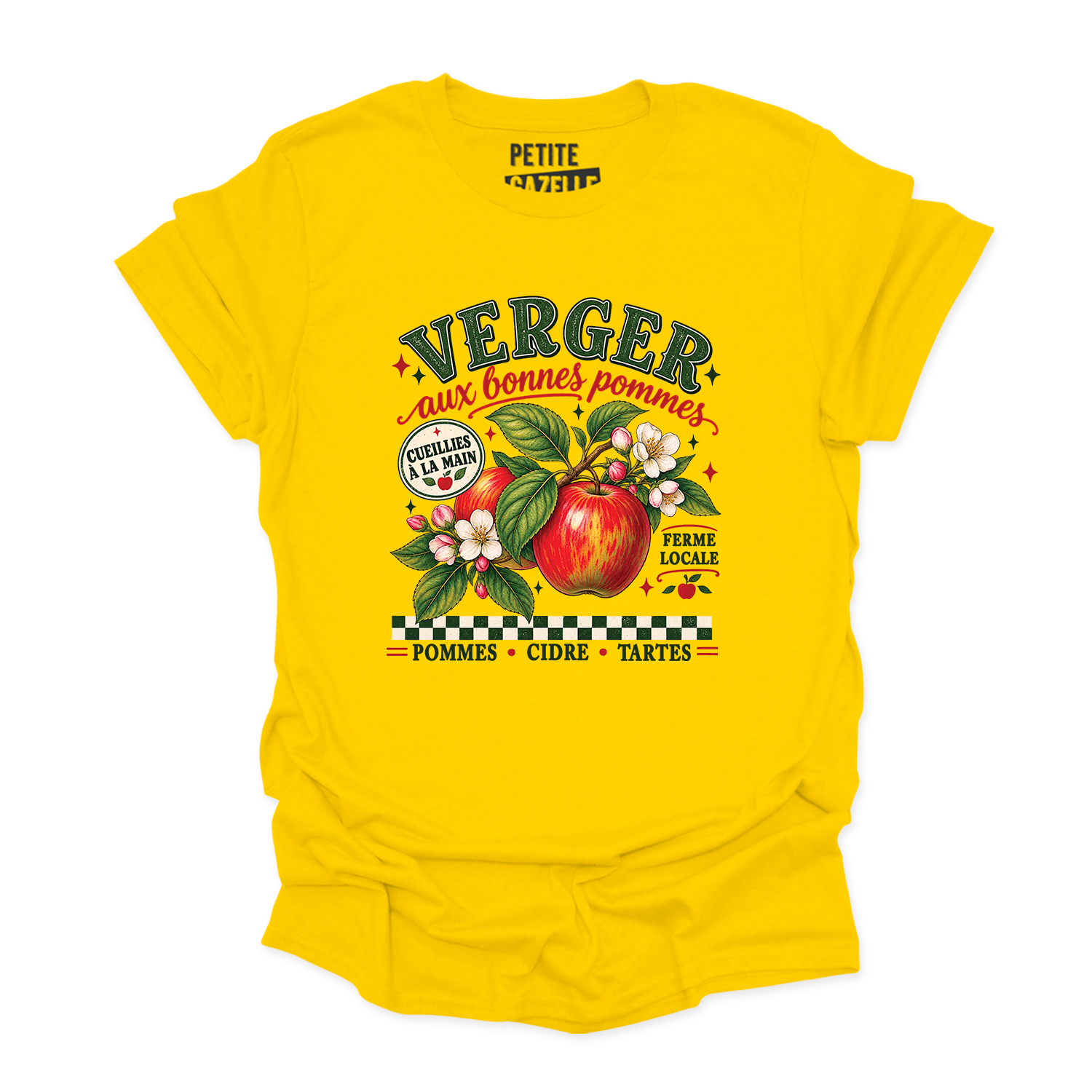 T-SHIRT COL ROND | Verger aux bonnes pommes