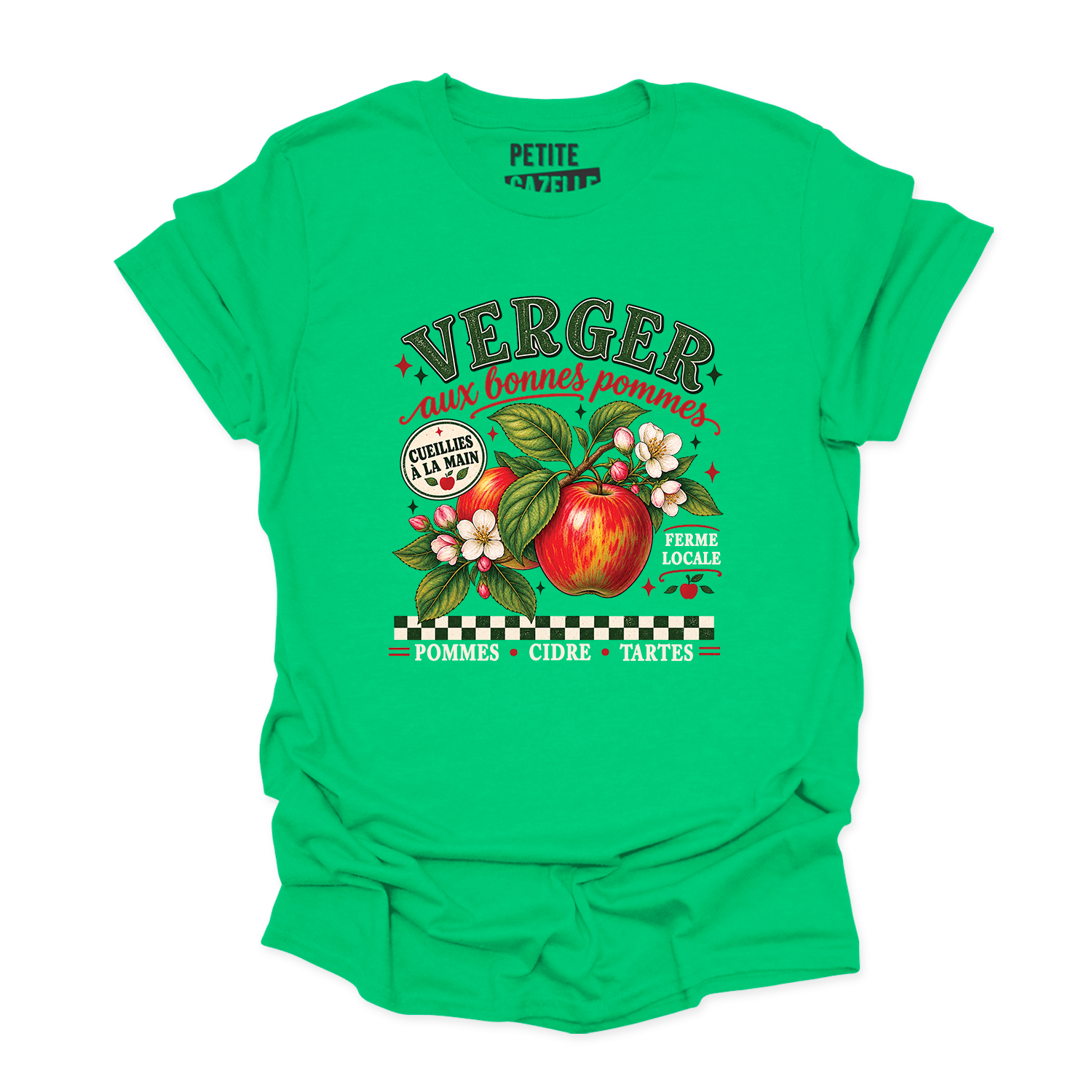 T-SHIRT COL ROND | Verger aux bonnes pommes