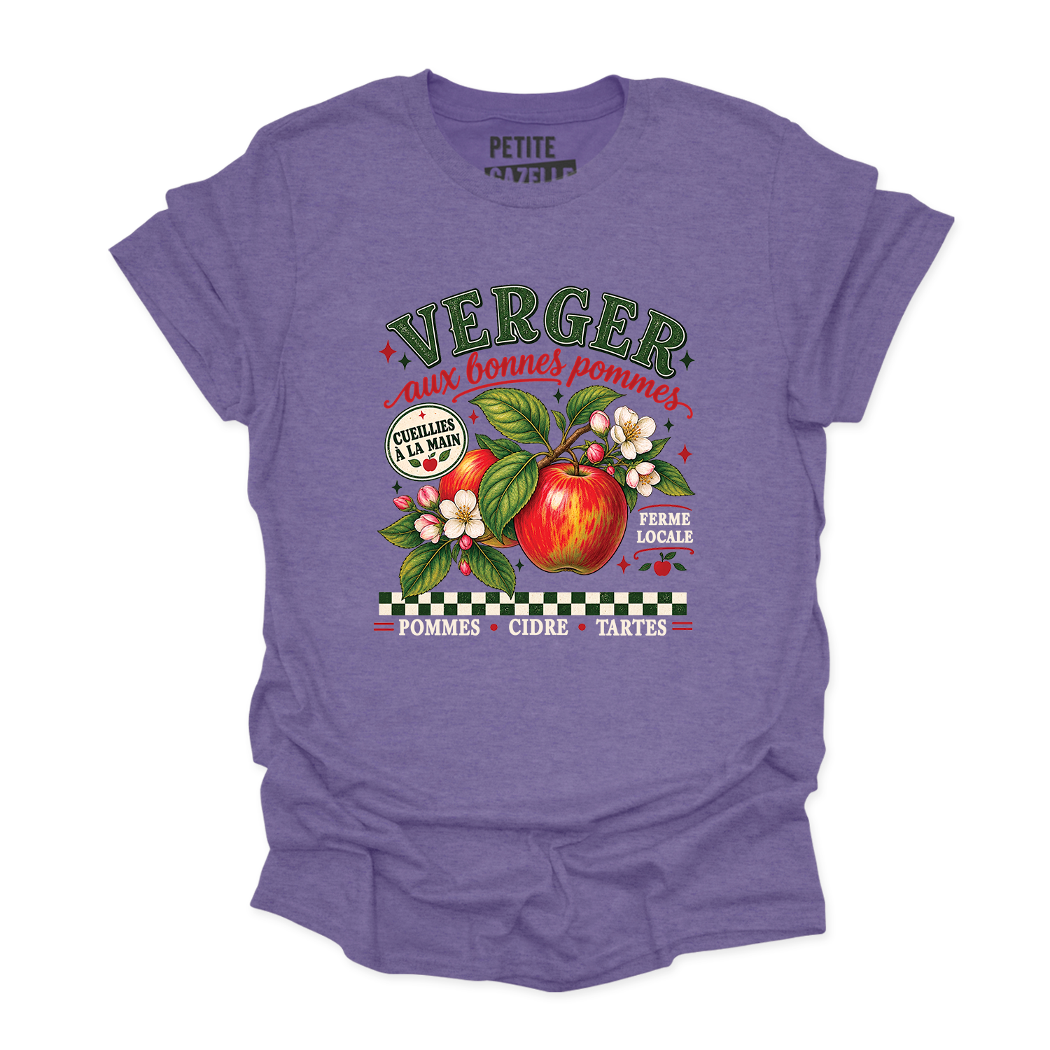T-SHIRT COL ROND | Verger aux bonnes pommes