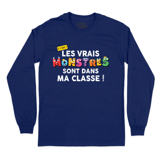 T-SHIRT À MANCHES LONGUES | Les vrais monstres sont dans ma classe !