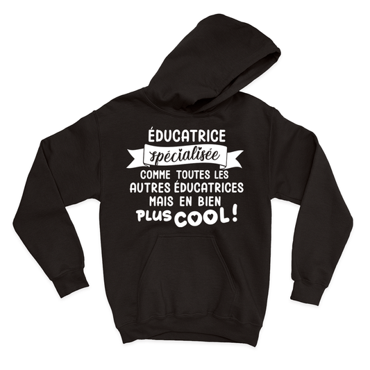HOODIE | Éducatrice Spécialisée - Coton Ouaté à Capuchon - Petite Gazelle Atelier
