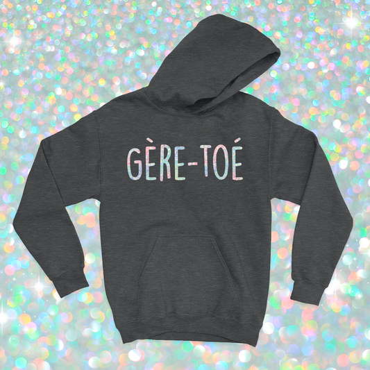 HOODIE | Gère - toé (Holographique) - Coton Ouaté à Capuchon - Petite Gazelle Atelier