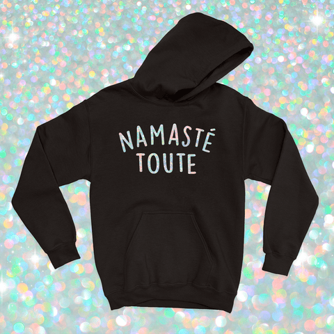 HOODIE | Namasté Toute (Holographique) - Coton Ouaté à Capuchon - Petite Gazelle Atelier