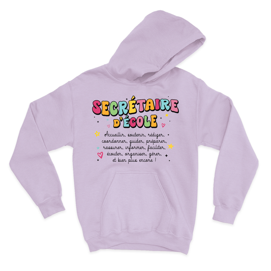 HOODIE | Secrétaire Groovy - Coton Ouaté à Capuchon - Petite Gazelle Atelier