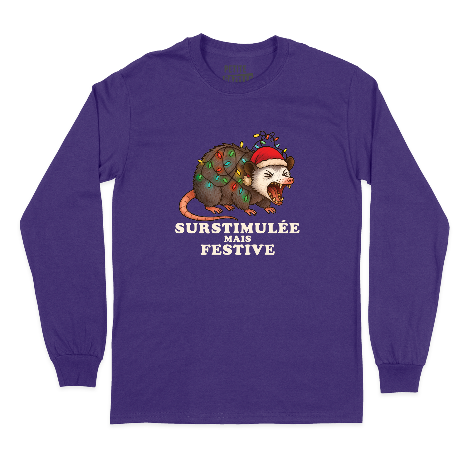 T-SHIRT À MANCHES LONGUES | Surstimulée mais festive