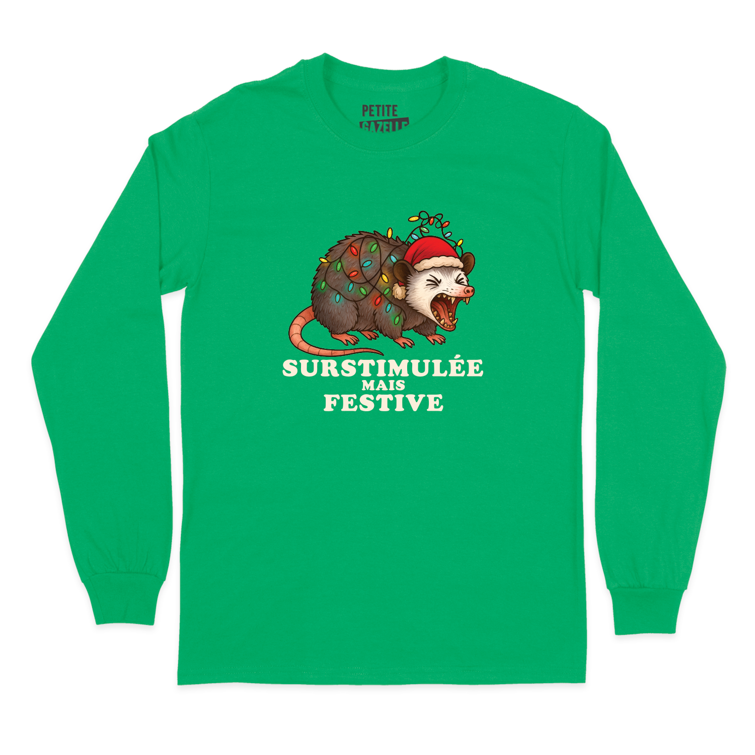 T-SHIRT À MANCHES LONGUES | Surstimulée mais festive