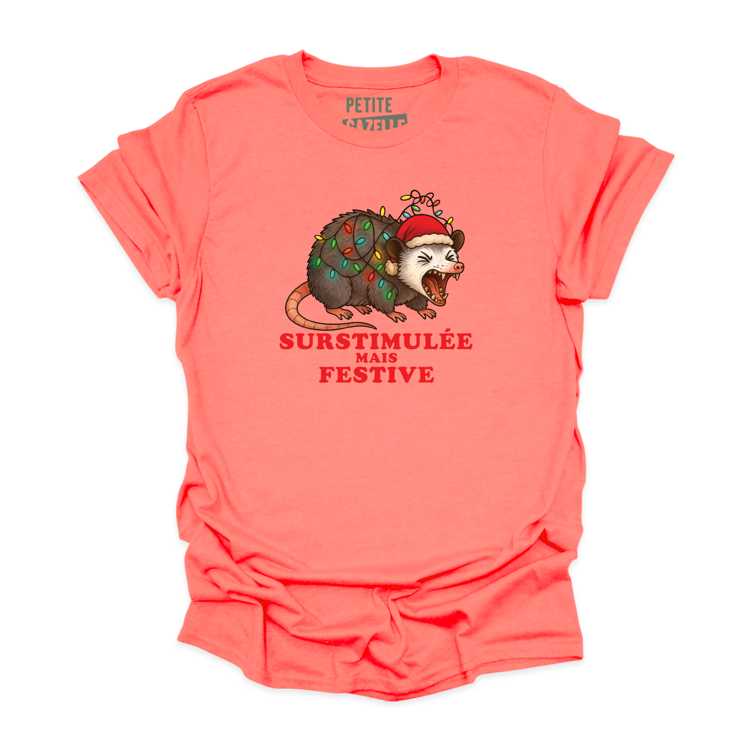 T-SHIRT COL ROND | Surstimulée mais festive