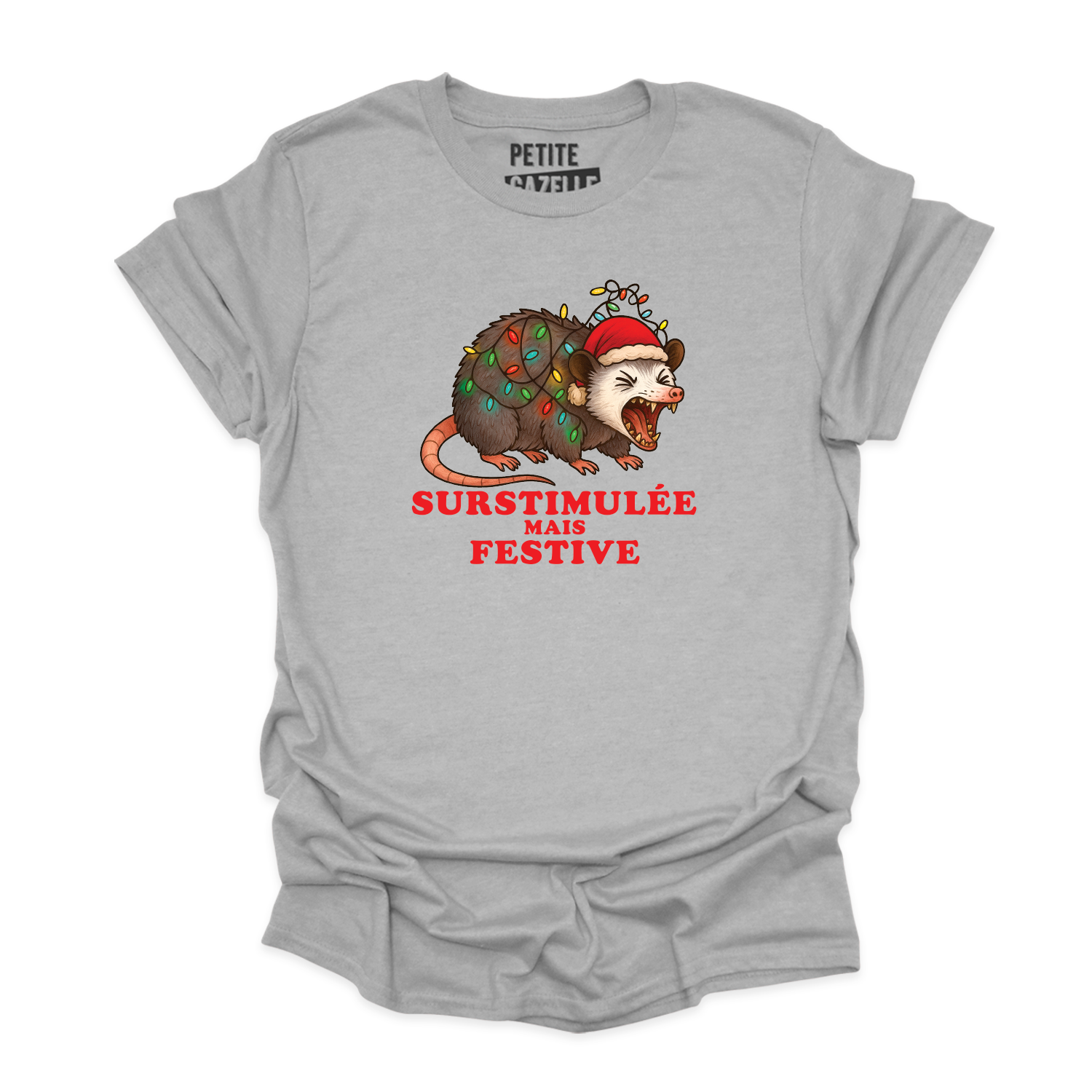 T-SHIRT COL ROND | Surstimulée mais festive