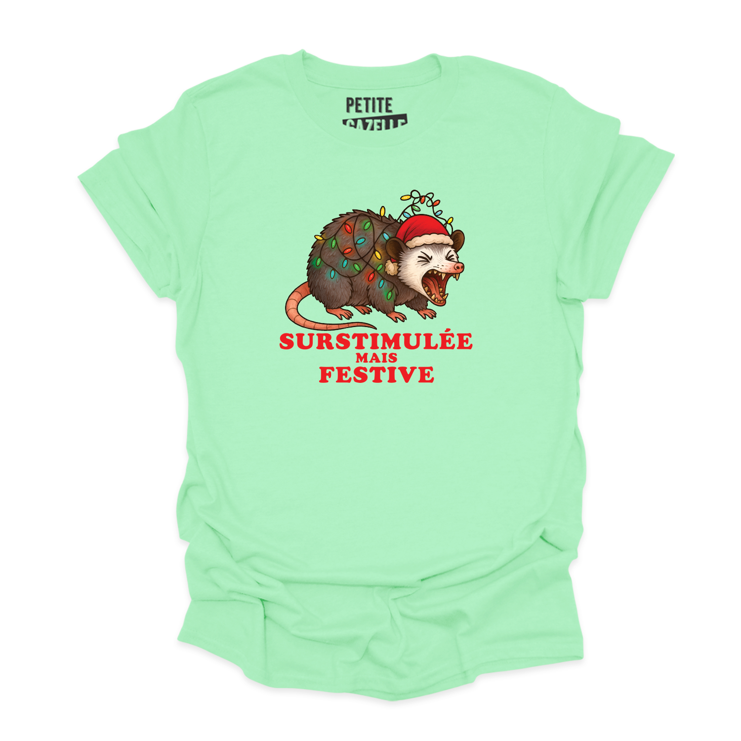 T-SHIRT COL ROND | Surstimulée mais festive