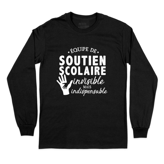 T - SHIRT À MANCHES LONGUES | Équipe de soutien scolaire - T-Shirt à manches longues - Petite Gazelle Atelier