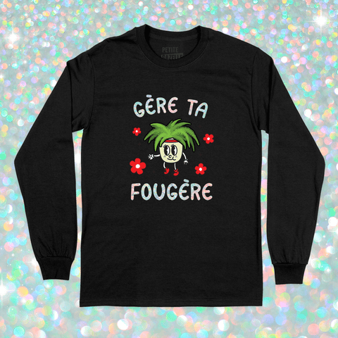 T - SHIRT À MANCHES LONGUES | Gère ta fougère (Holographique) - T-Shirt à manches longues - Petite Gazelle Atelier