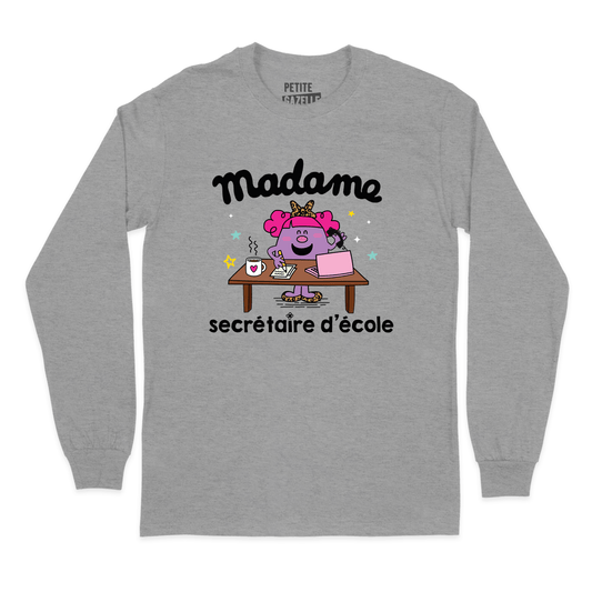 T - SHIRT À MANCHES LONGUES | Little miss secrétaire - T-Shirt à manches longues - Petite Gazelle Atelier