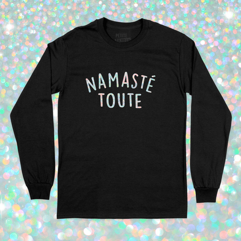 T - SHIRT À MANCHES LONGUES | Namasté Toute (Holographique) - T-Shirt à manches longues - Petite Gazelle Atelier