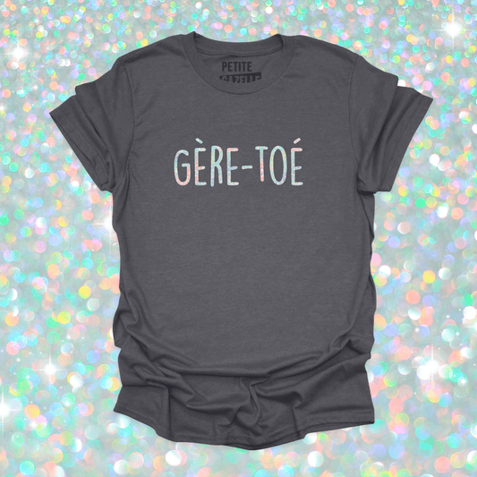 T - SHIRT COL ROND | Gère - toé (Holographique) - T-shirt Unisexe Col Rond - Petite Gazelle Atelier