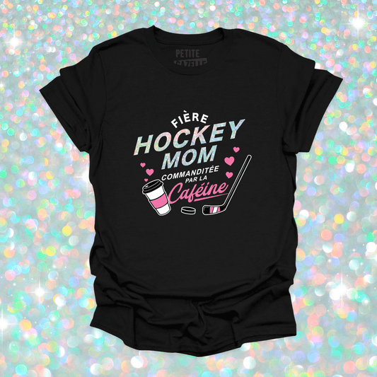 T - SHIRT COL ROND | Hockey mom (Holographique) - T-shirt Unisexe Col Rond - Petite Gazelle Atelier
