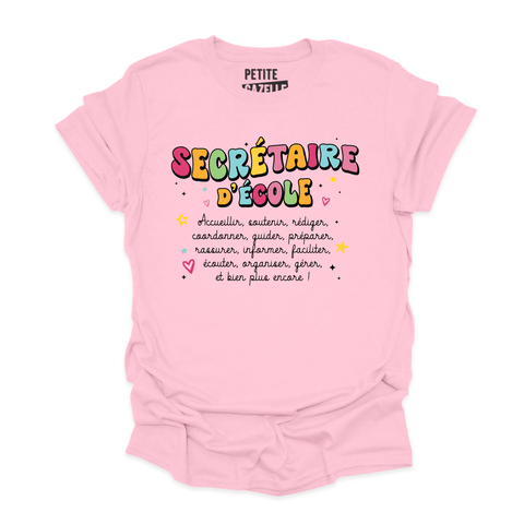 T - SHIRT COL ROND | Secrétaire Groovy - T-shirt Unisexe Col Rond - Petite Gazelle Atelier