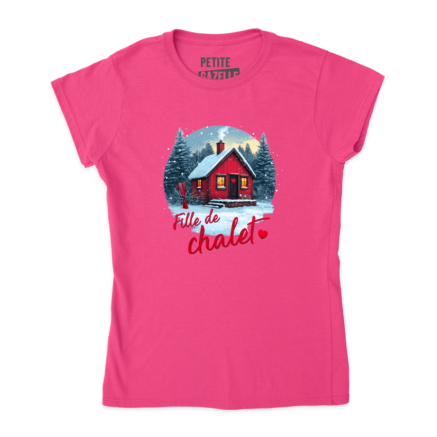 TSHIRT AJUSTÉ | Fille de chalet - T-Shirt coupe ajustée - Petite Gazelle Atelier