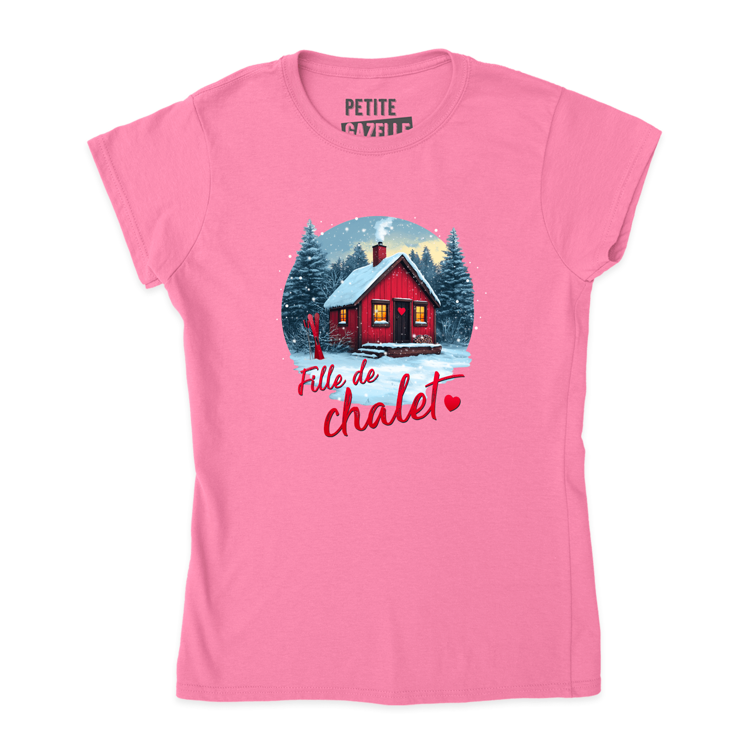 TSHIRT AJUSTÉ | Fille de chalet - T-Shirt coupe ajustée - Petite Gazelle Atelier