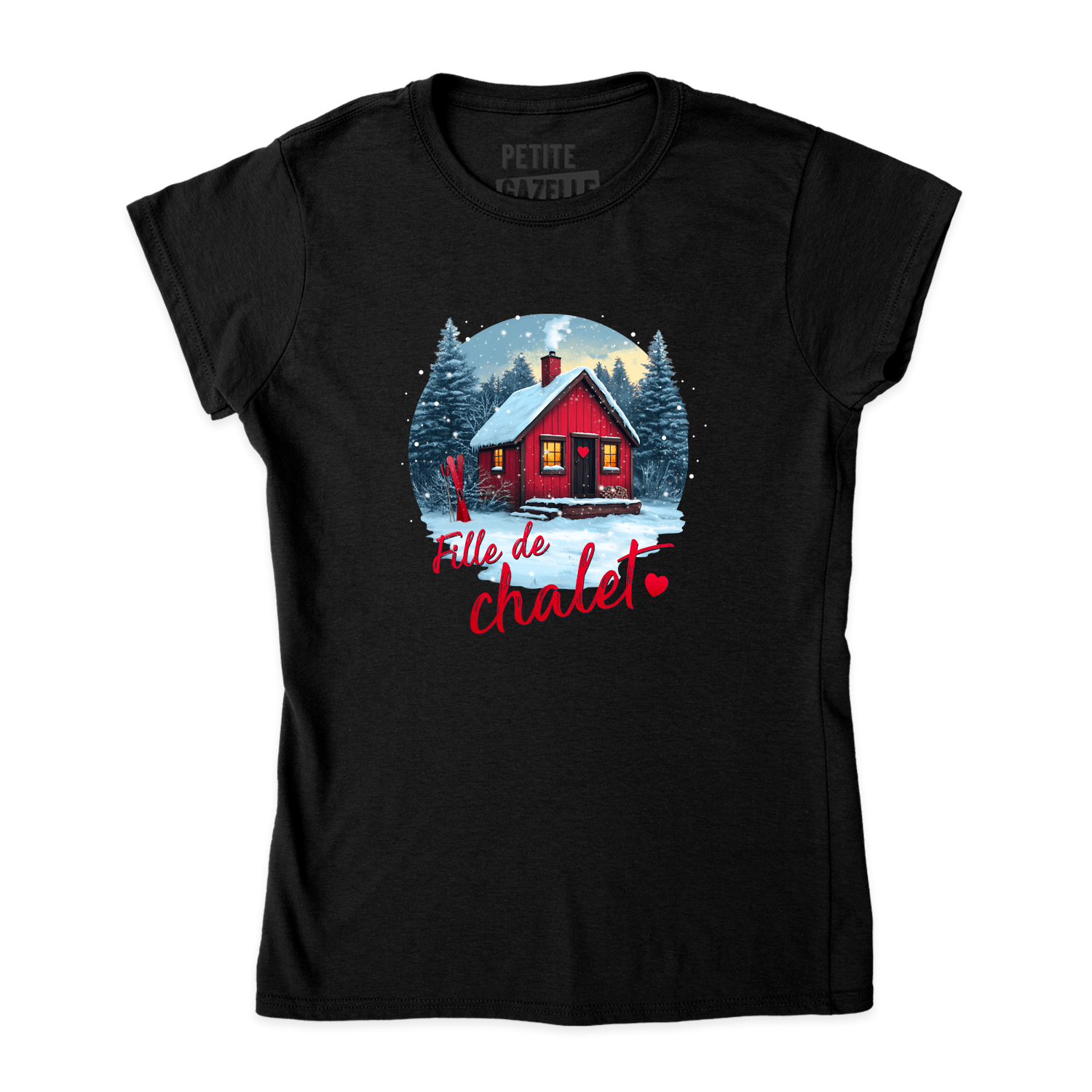 TSHIRT AJUSTÉ | Fille de chalet - T-Shirt coupe ajustée - Petite Gazelle Atelier