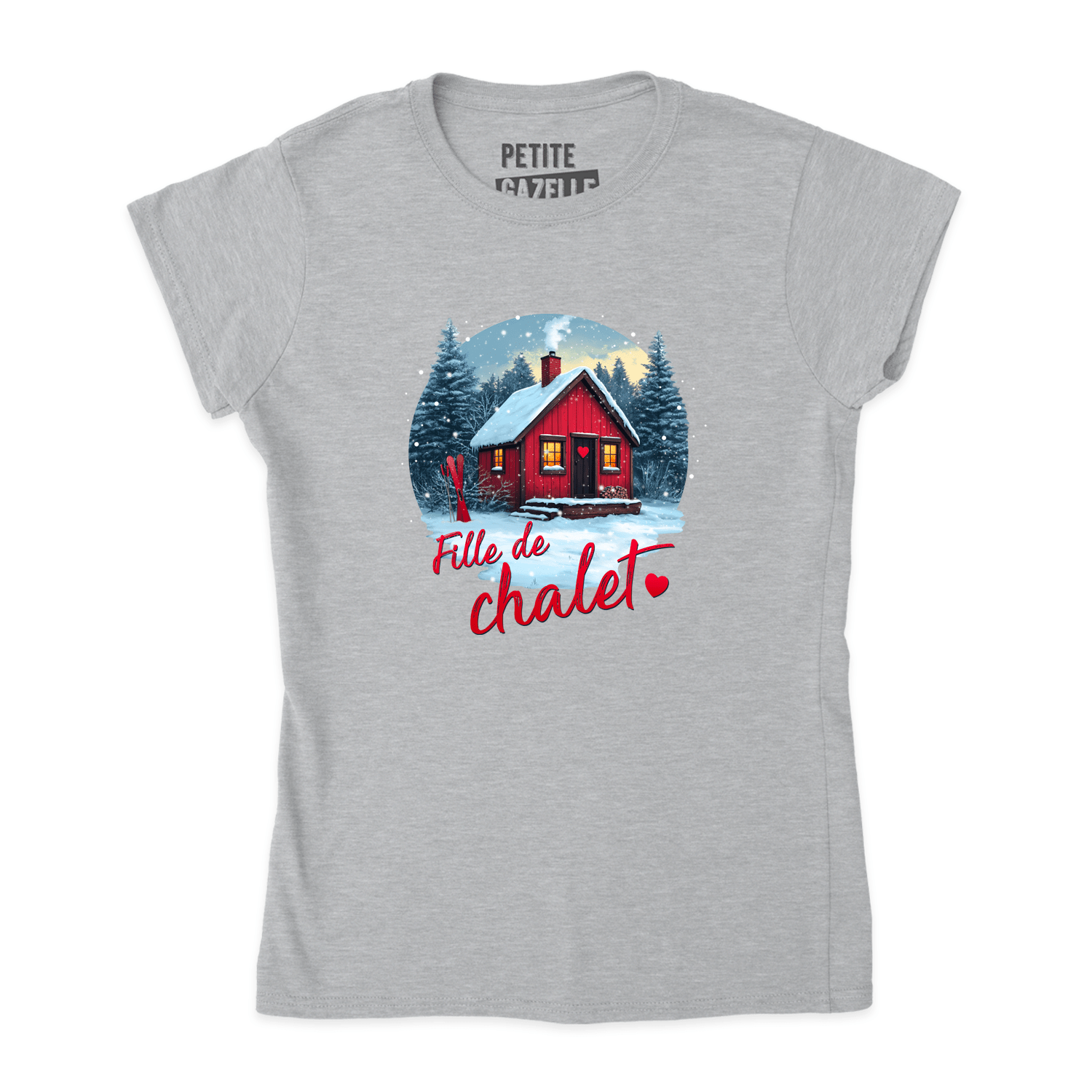 TSHIRT AJUSTÉ | Fille de chalet - T-Shirt coupe ajustée - Petite Gazelle Atelier