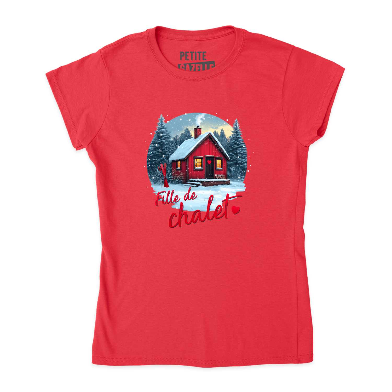 TSHIRT AJUSTÉ | Fille de chalet - T-Shirt coupe ajustée - Petite Gazelle Atelier