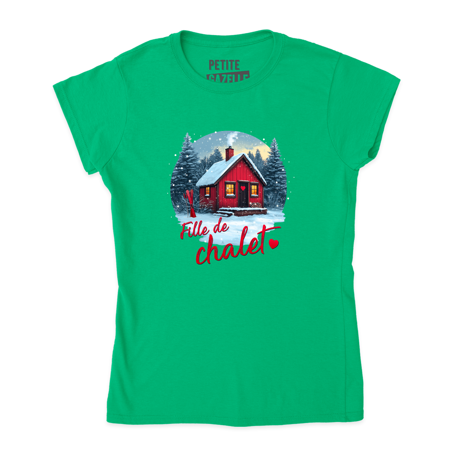 TSHIRT AJUSTÉ | Fille de chalet - T-Shirt coupe ajustée - Petite Gazelle Atelier