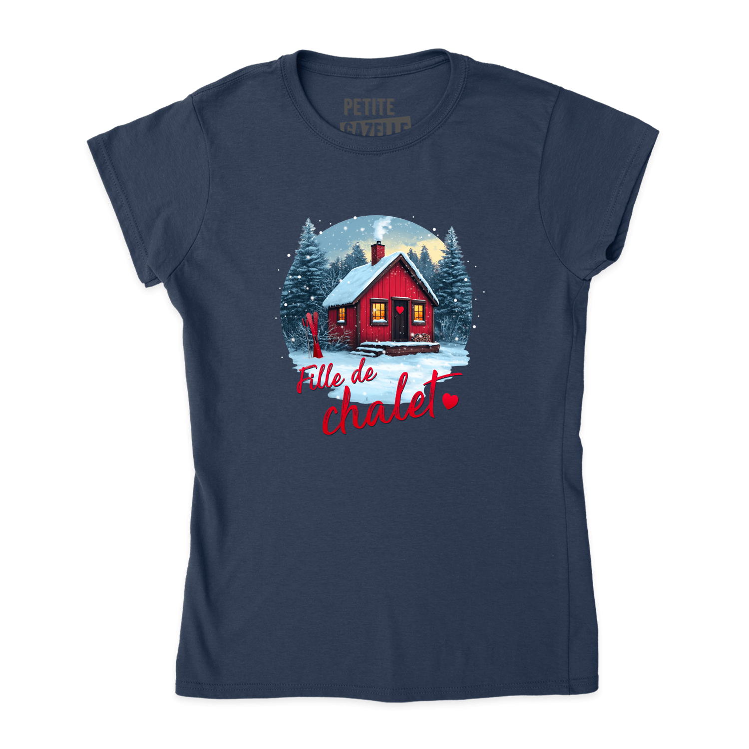 TSHIRT AJUSTÉ | Fille de chalet - T-Shirt coupe ajustée - Petite Gazelle Atelier