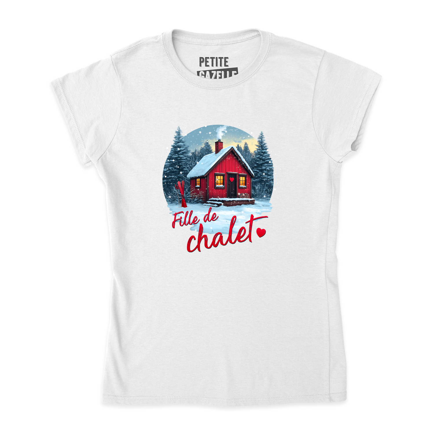 TSHIRT AJUSTÉ | Fille de chalet - T-Shirt coupe ajustée - Petite Gazelle Atelier