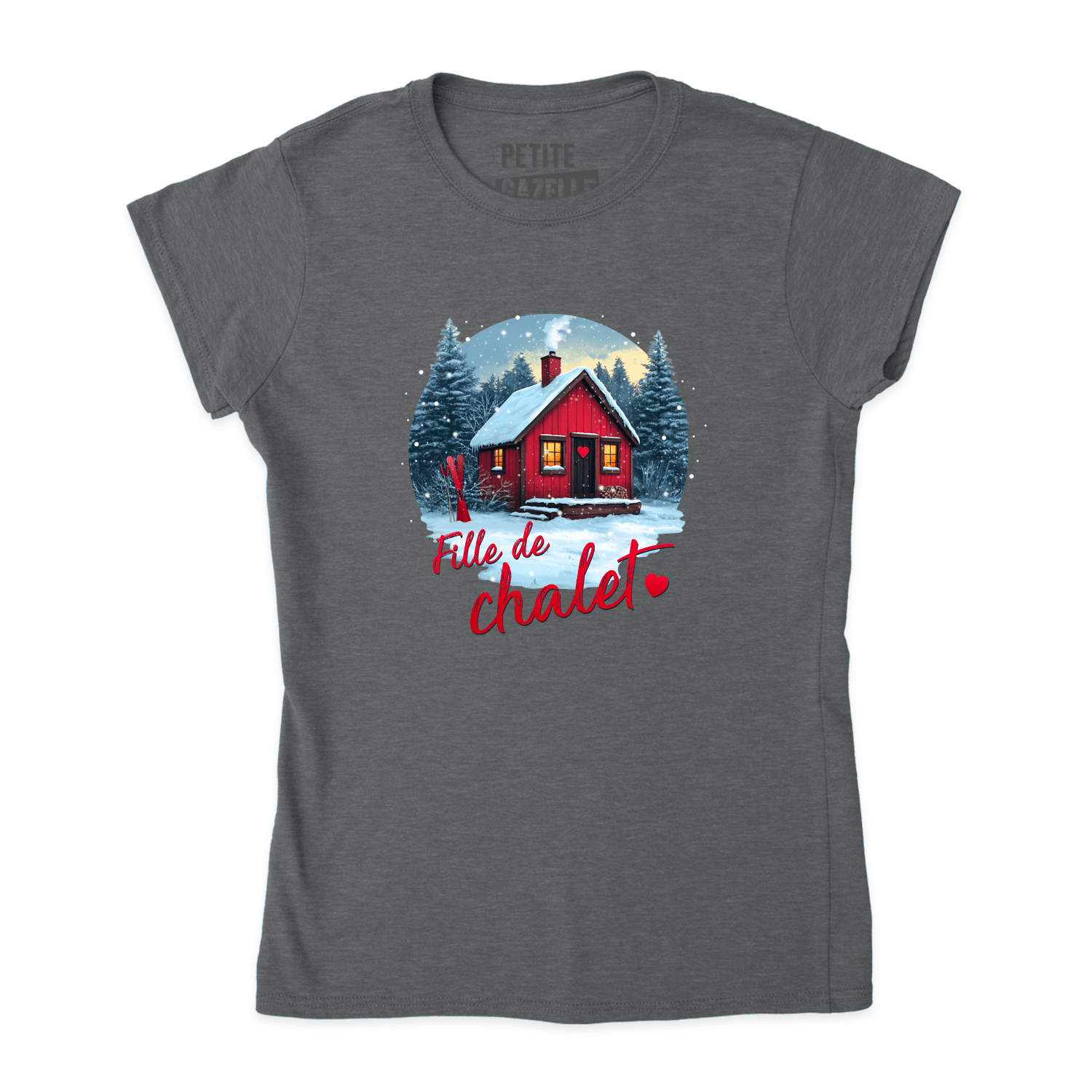 TSHIRT AJUSTÉ | Fille de chalet - T-Shirt coupe ajustée - Petite Gazelle Atelier