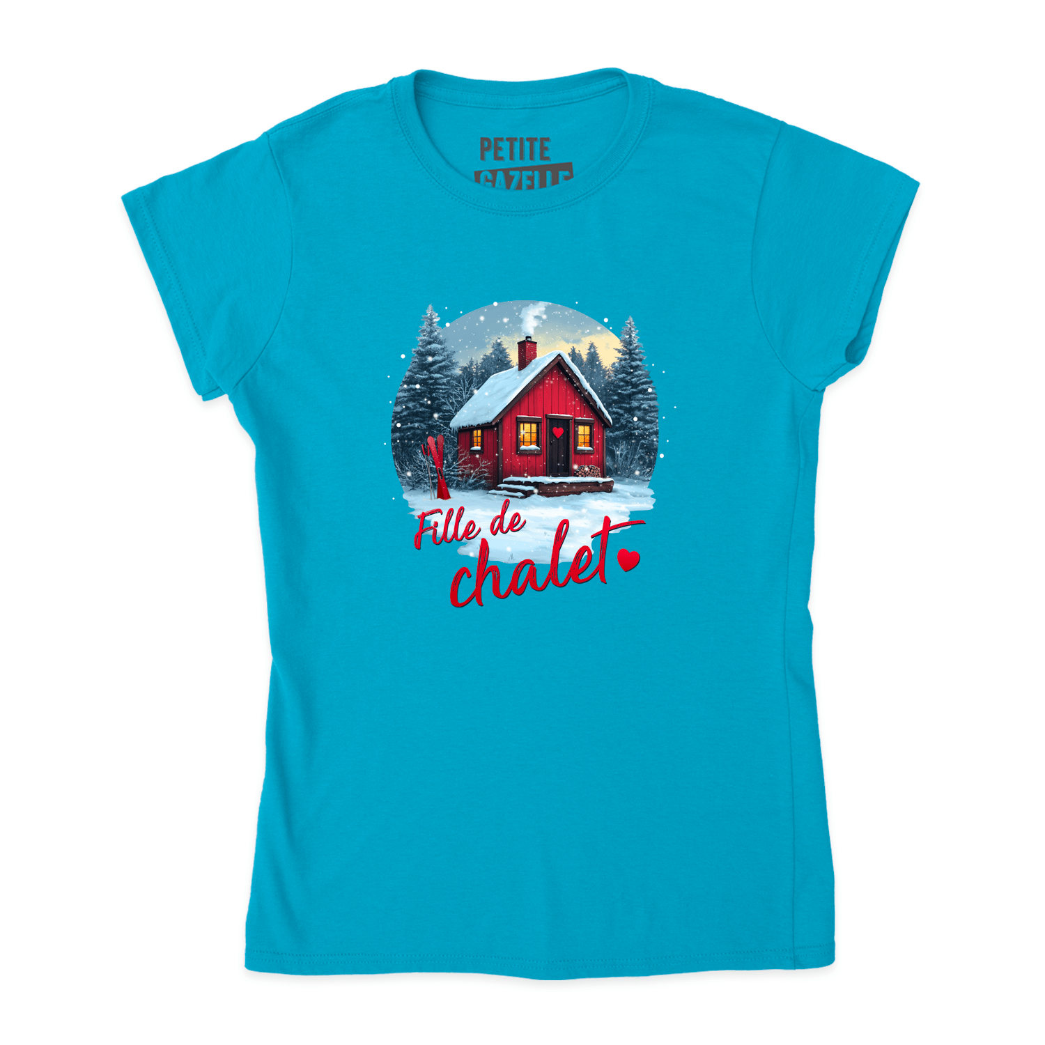 TSHIRT AJUSTÉ | Fille de chalet - T-Shirt coupe ajustée - Petite Gazelle Atelier