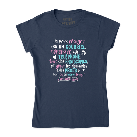 TSHIRT AJUSTÉ | Je peux envoyer un courriel, répondre au téléphone ... - T-Shirt coupe ajustée - Petite Gazelle Atelier