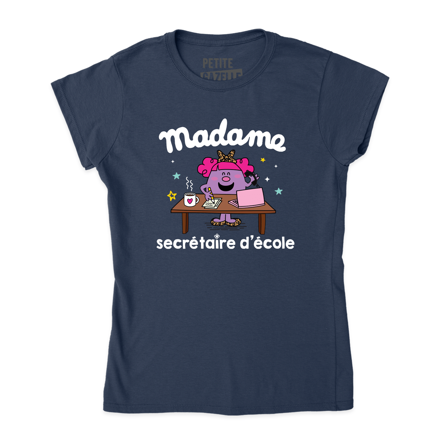 TSHIRT AJUSTÉ | Little miss secrétaire - T-Shirt coupe ajustée - Petite Gazelle Atelier