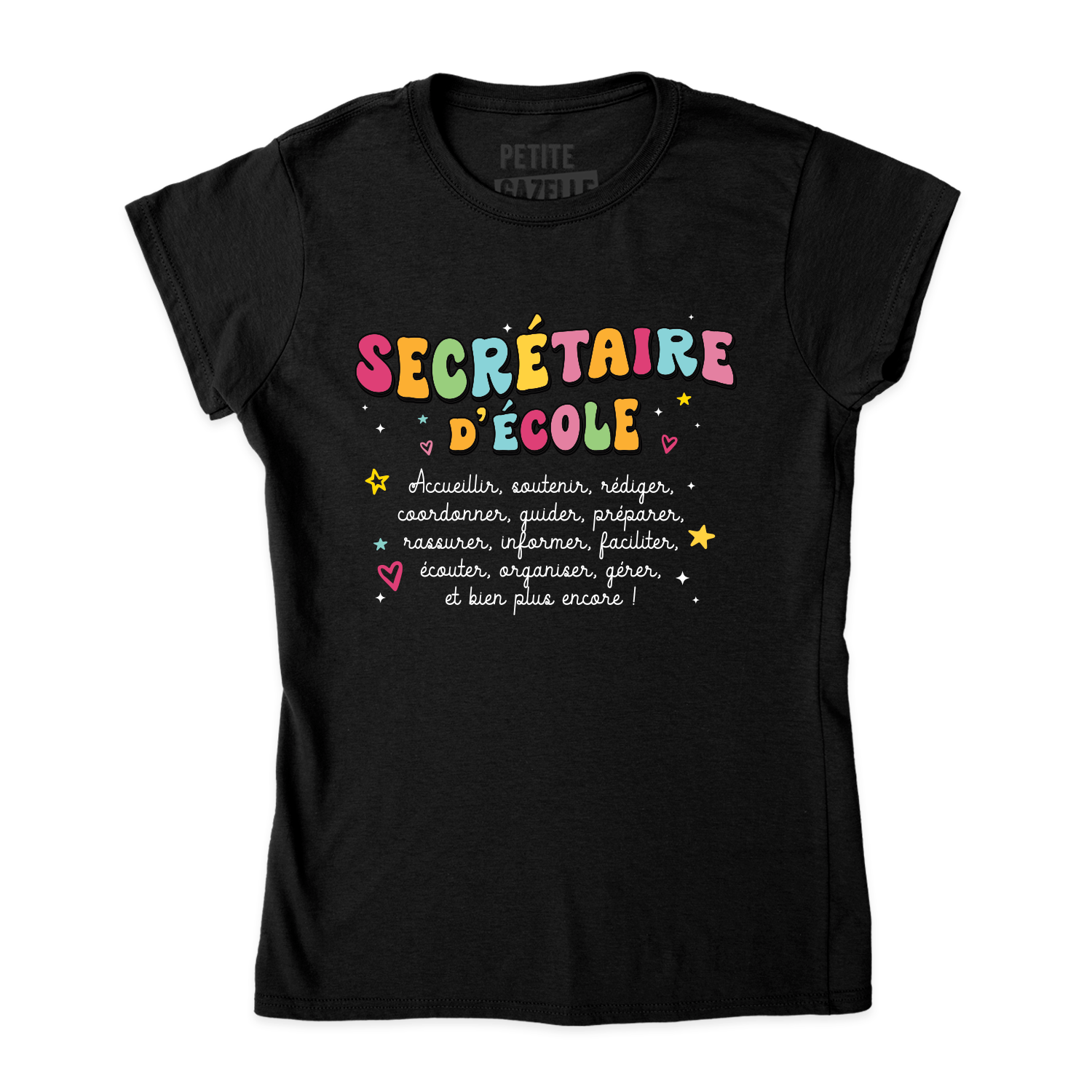 TSHIRT AJUSTÉ | Secrétaire Groovy - T-Shirt coupe ajustée - Petite Gazelle Atelier
