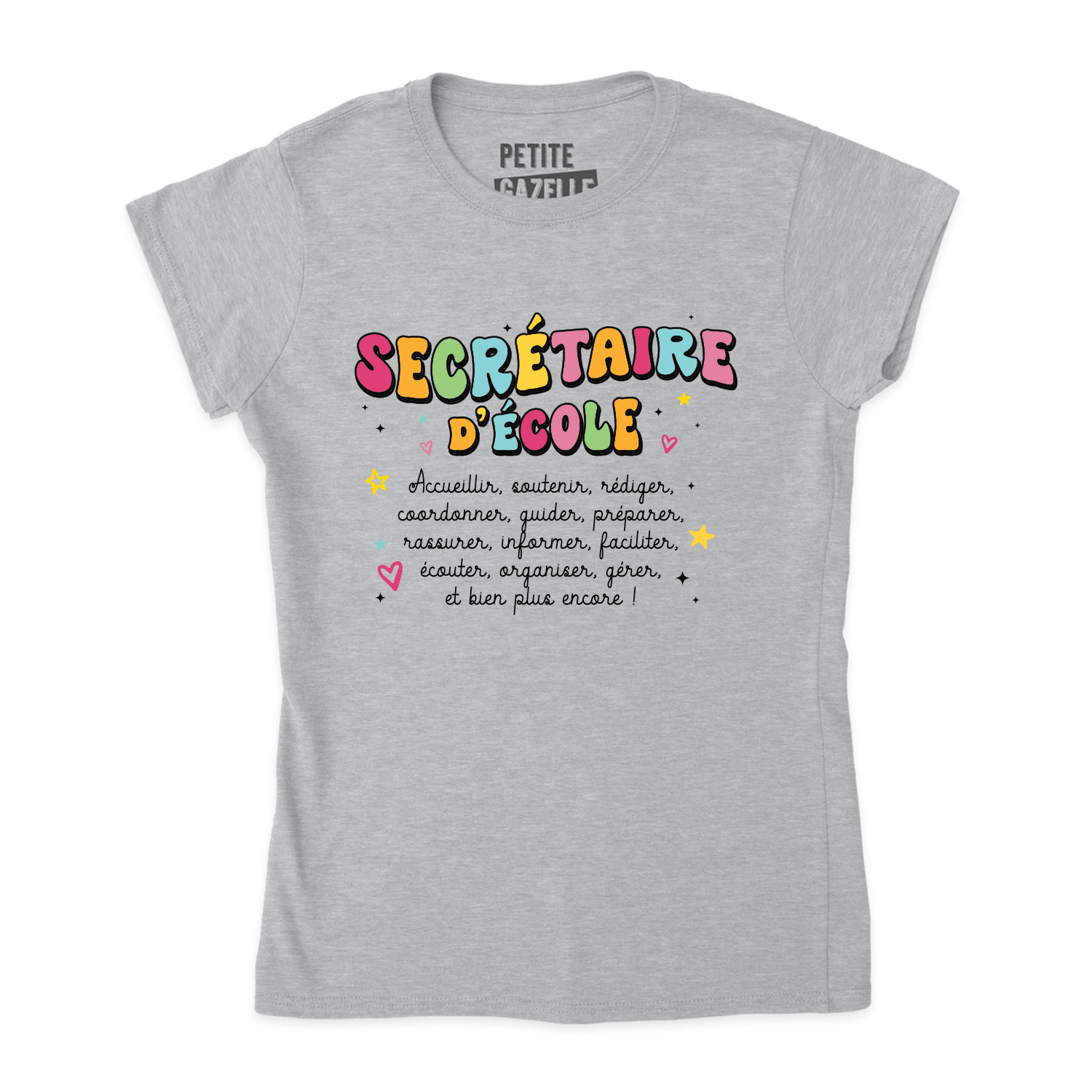 TSHIRT AJUSTÉ | Secrétaire Groovy - T-Shirt coupe ajustée - Petite Gazelle Atelier