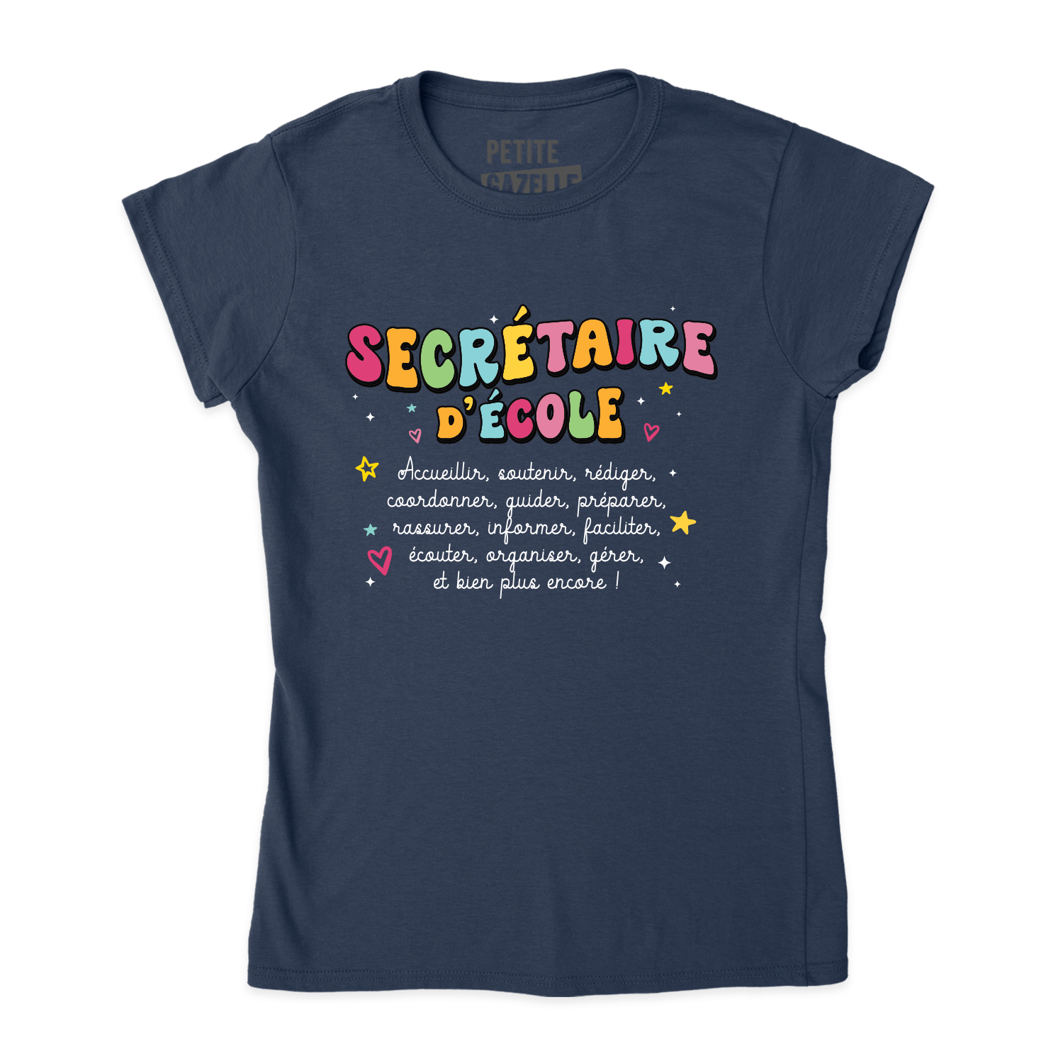 TSHIRT AJUSTÉ | Secrétaire Groovy - T-Shirt coupe ajustée - Petite Gazelle Atelier