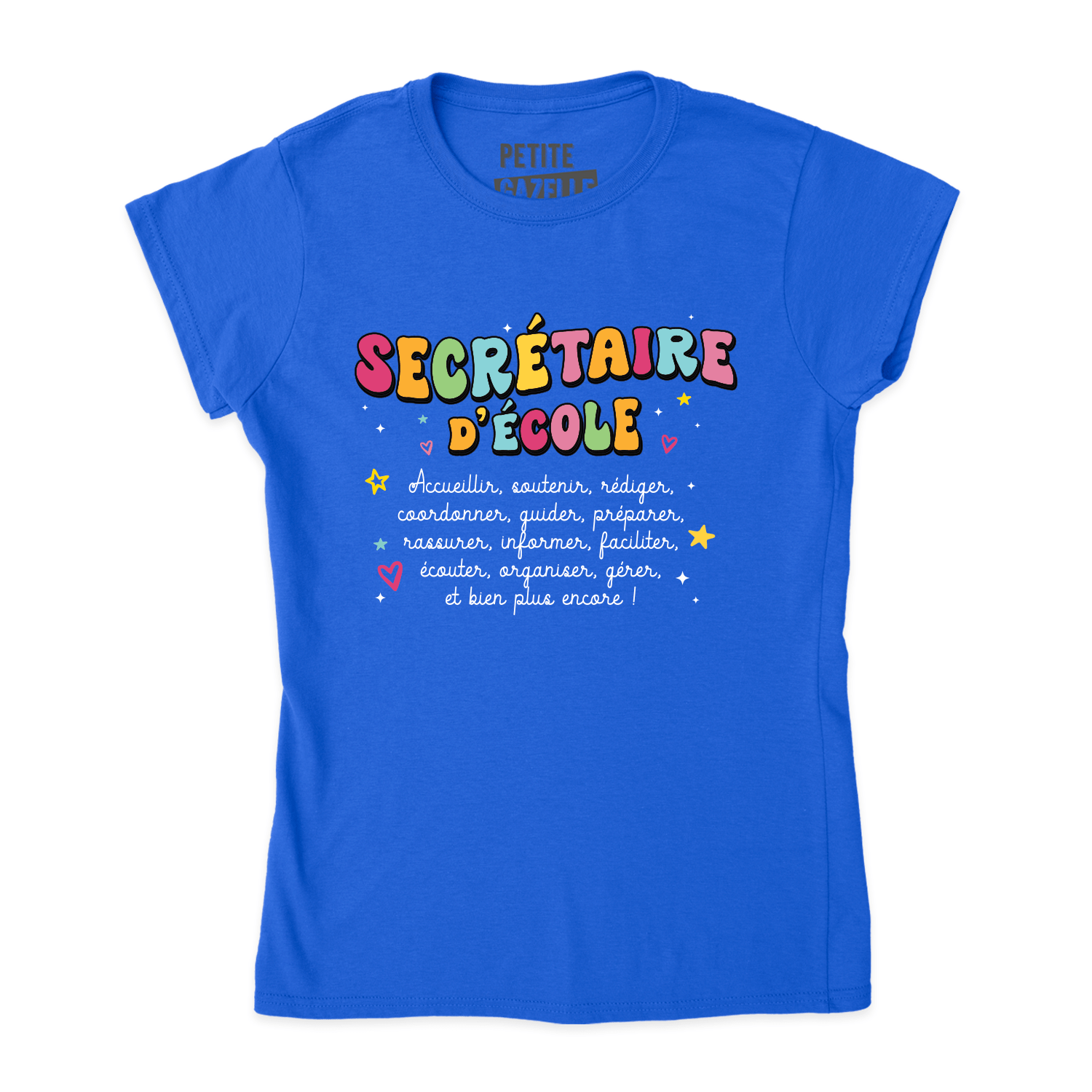 TSHIRT AJUSTÉ | Secrétaire Groovy - T-Shirt coupe ajustée - Petite Gazelle Atelier