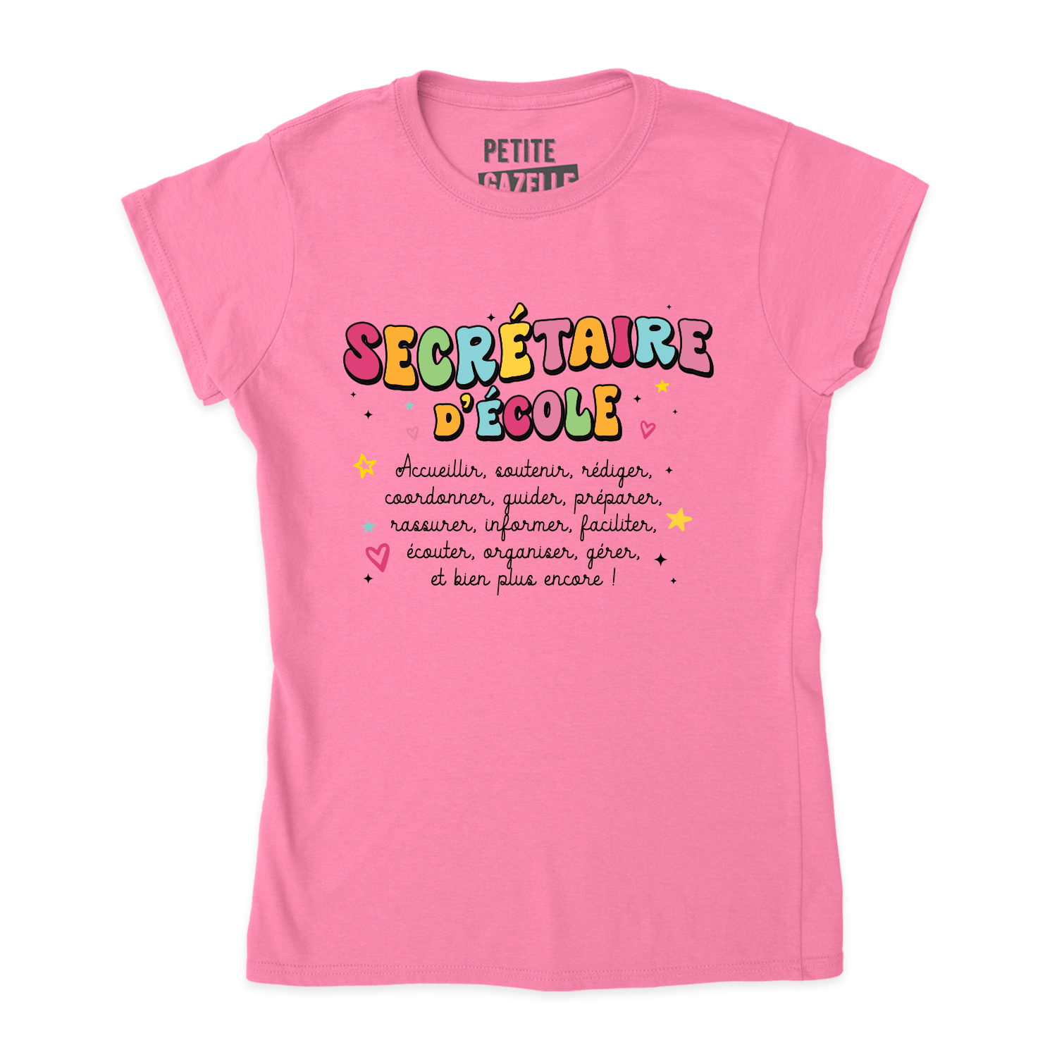 TSHIRT AJUSTÉ | Secrétaire Groovy - T-Shirt coupe ajustée - Petite Gazelle Atelier