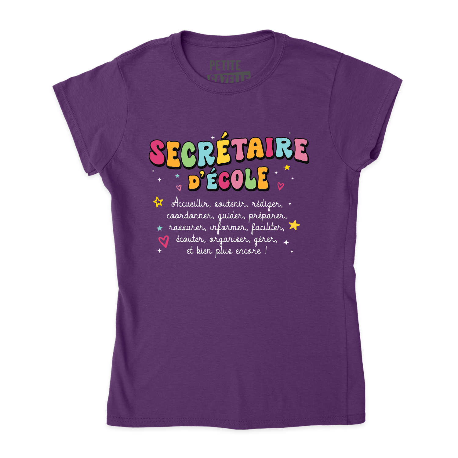 TSHIRT AJUSTÉ | Secrétaire Groovy - T-Shirt coupe ajustée - Petite Gazelle Atelier