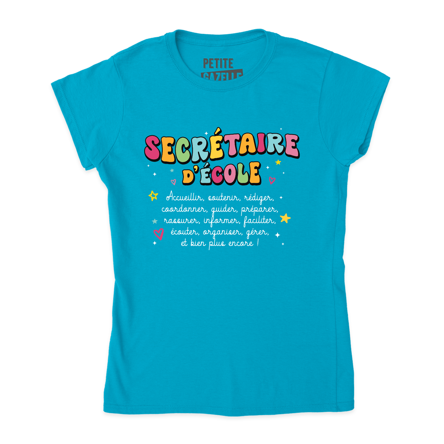 TSHIRT AJUSTÉ | Secrétaire Groovy - T-Shirt coupe ajustée - Petite Gazelle Atelier