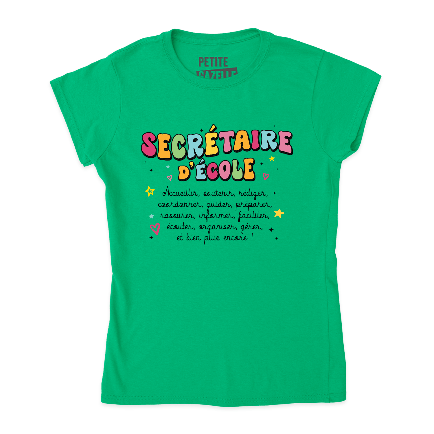 TSHIRT AJUSTÉ | Secrétaire Groovy - T-Shirt coupe ajustée - Petite Gazelle Atelier