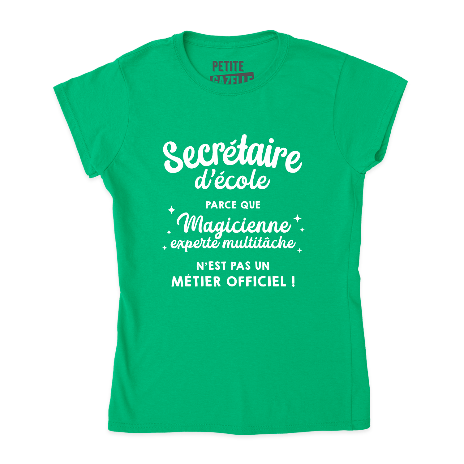 TSHIRT AJUSTÉ | Secrétaire Multitâche - T-Shirt coupe ajustée - Petite Gazelle Atelier