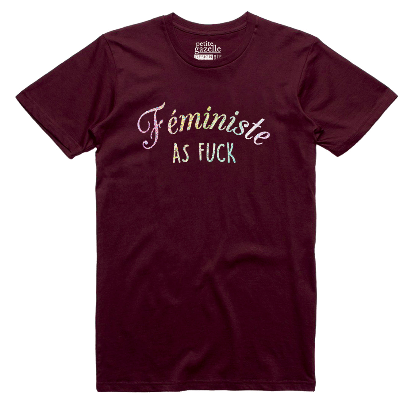 TSHIRT COL ROND | Holographique Féministe as fuck
