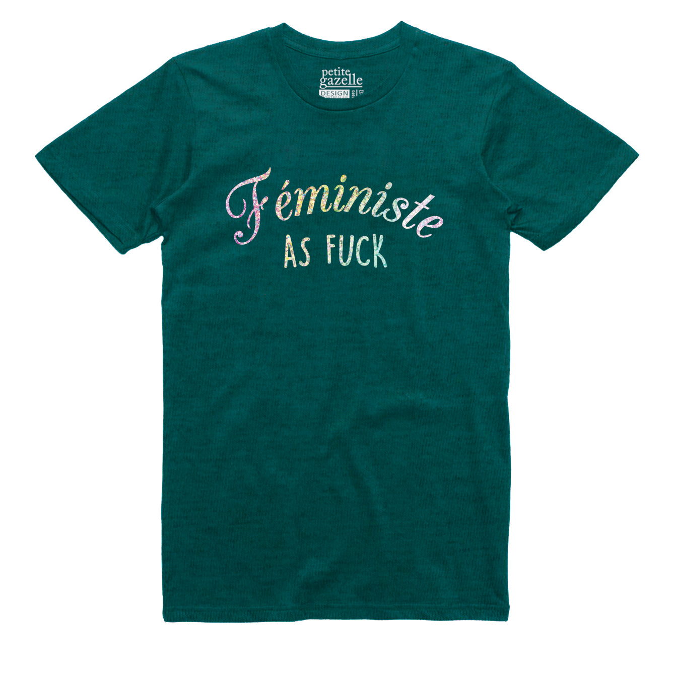 TSHIRT COL ROND | Holographique Féministe as fuck
