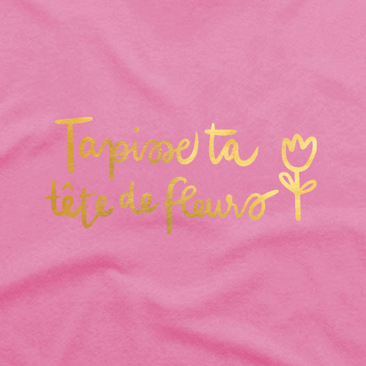 TSHIRT COL ROND | Mélissa Perron - Tapisse ta tête de fleurs
