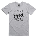T-shirt unisexe col rond | Je me gère sweet fuck all
