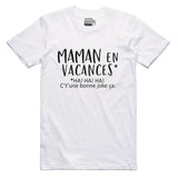 T-shirt unisexe col rond | Maman en vacances