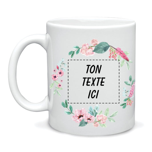 Tasse - Couronne de fleurs délicates
