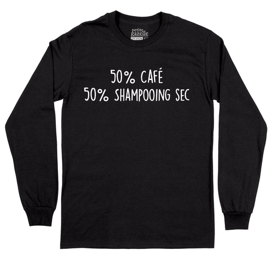 T-Shirt à manches longues | 50% Café 50% Shampooing sec