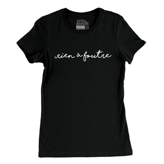 TSHIRT AJUSTÉ | Rien à foutre - T-Shirt coupe ajustée - Petite Gazelle Atelier