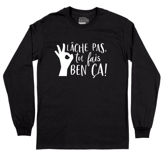 T-Shirt à manches longues | Lâche pas - T-Shirt à manches longues - Petite Gazelle Atelier